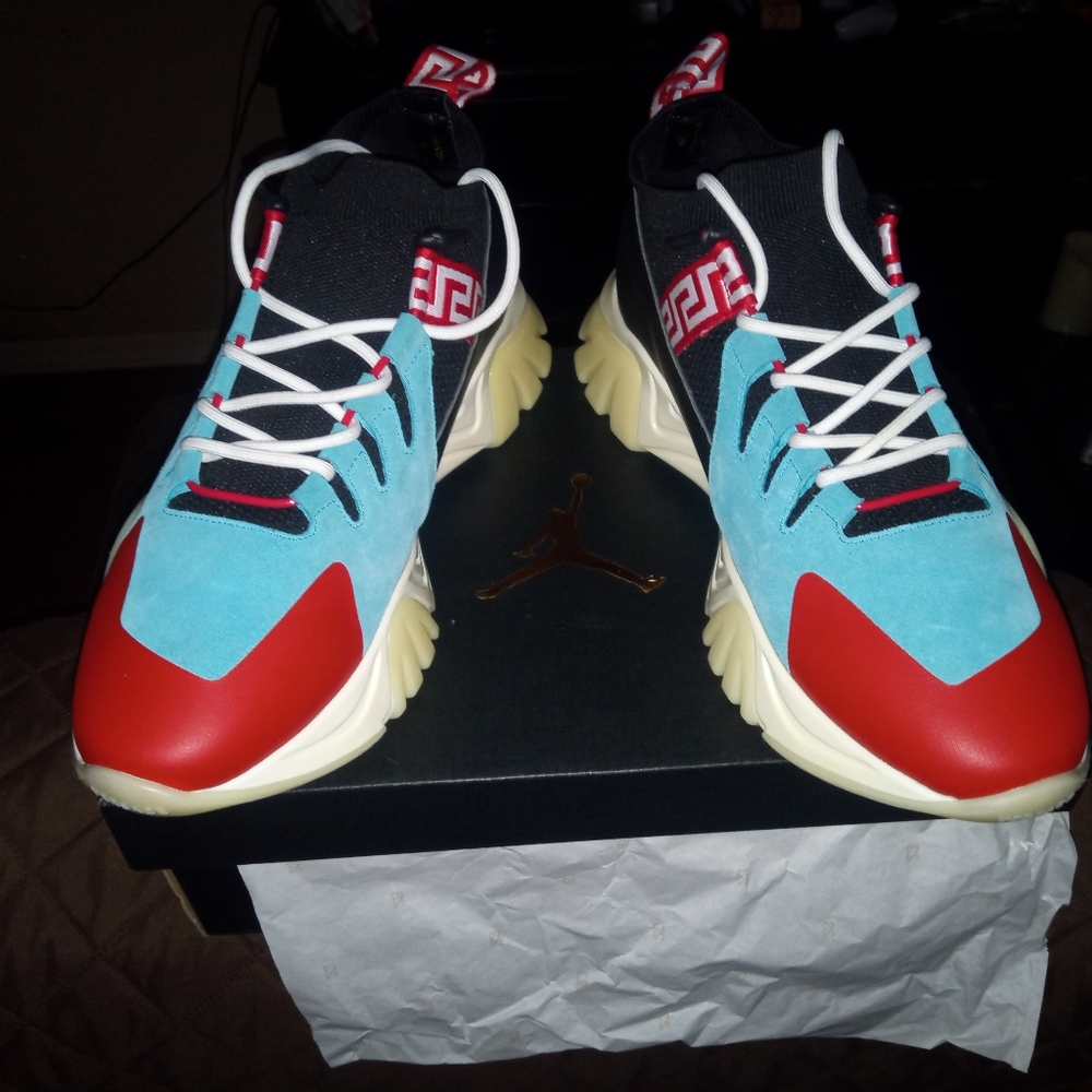 Gianni Versace  size 12 black baby blue and red